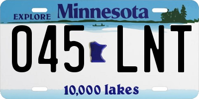 MN license plate 045LNT