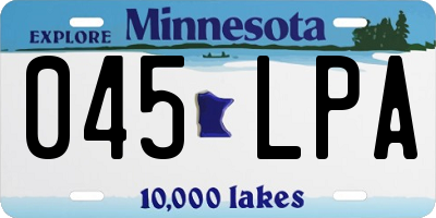 MN license plate 045LPA