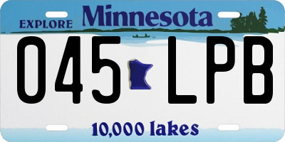 MN license plate 045LPB