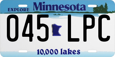 MN license plate 045LPC