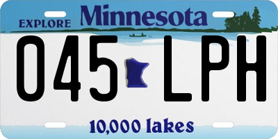 MN license plate 045LPH