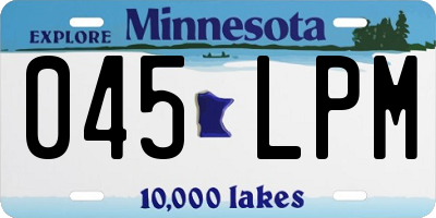 MN license plate 045LPM