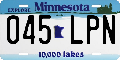 MN license plate 045LPN