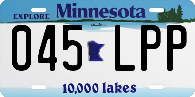 MN license plate 045LPP