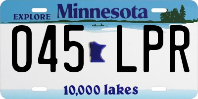 MN license plate 045LPR