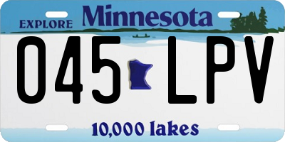 MN license plate 045LPV