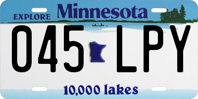MN license plate 045LPY