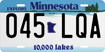 MN license plate 045LQA