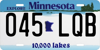 MN license plate 045LQB