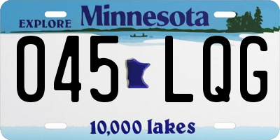 MN license plate 045LQG