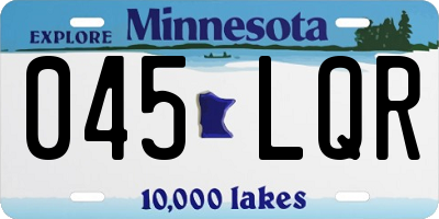 MN license plate 045LQR
