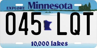 MN license plate 045LQT