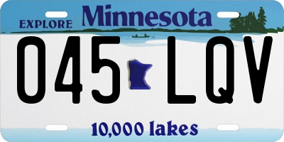 MN license plate 045LQV