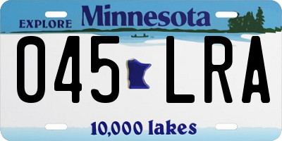 MN license plate 045LRA