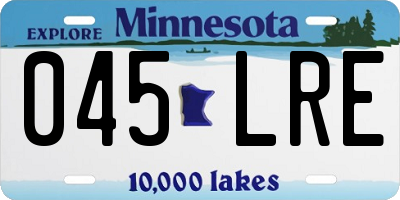 MN license plate 045LRE