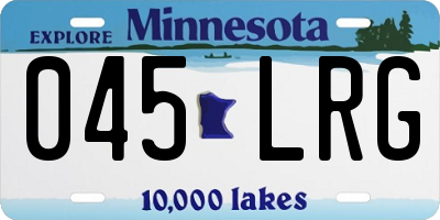 MN license plate 045LRG