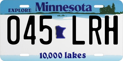MN license plate 045LRH