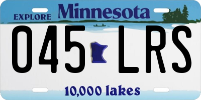 MN license plate 045LRS