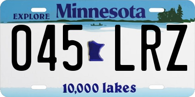 MN license plate 045LRZ