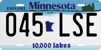 MN license plate 045LSE