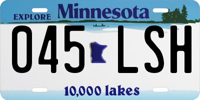 MN license plate 045LSH