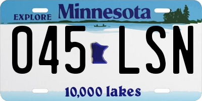MN license plate 045LSN