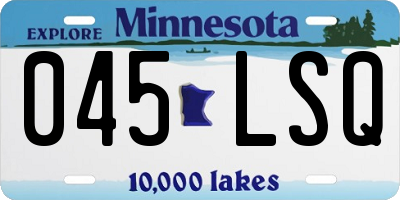 MN license plate 045LSQ