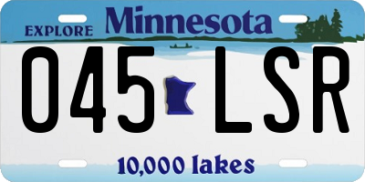 MN license plate 045LSR