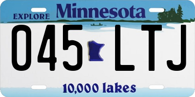 MN license plate 045LTJ