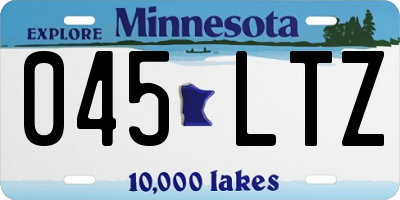 MN license plate 045LTZ