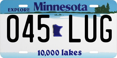 MN license plate 045LUG