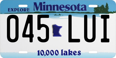 MN license plate 045LUI