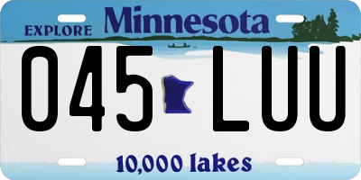 MN license plate 045LUU