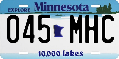 MN license plate 045MHC