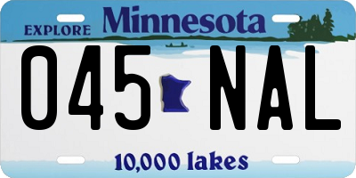 MN license plate 045NAL