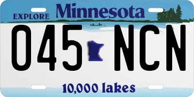 MN license plate 045NCN