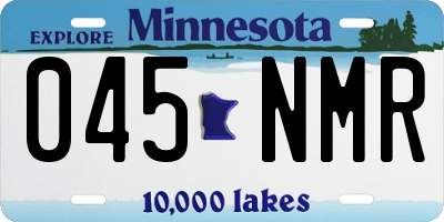 MN license plate 045NMR