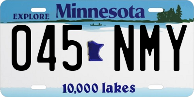 MN license plate 045NMY