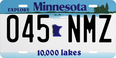 MN license plate 045NMZ