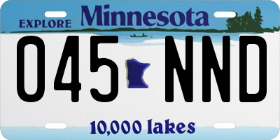 MN license plate 045NND