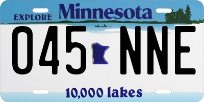 MN license plate 045NNE