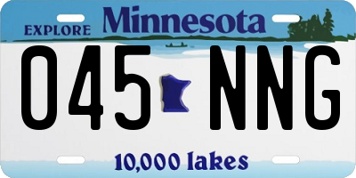 MN license plate 045NNG