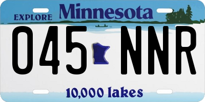 MN license plate 045NNR