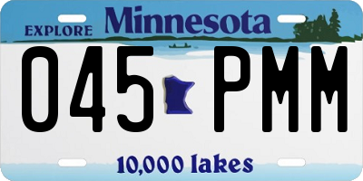 MN license plate 045PMM