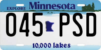 MN license plate 045PSD