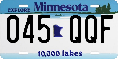 MN license plate 045QQF