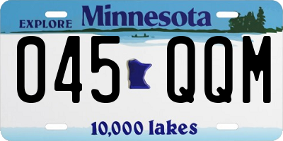 MN license plate 045QQM
