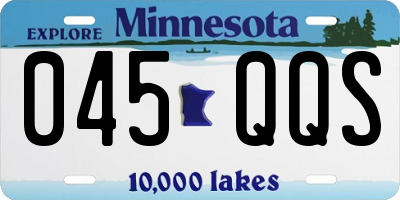 MN license plate 045QQS