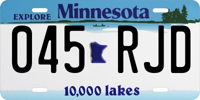 MN license plate 045RJD