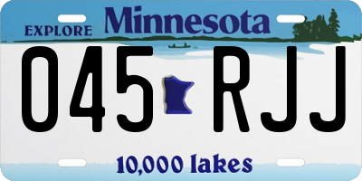 MN license plate 045RJJ